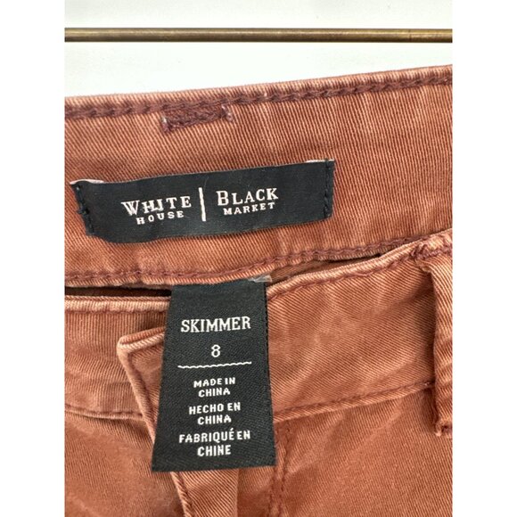 White House Black Market Saint Honore skimmer jean rich mahogany size 8 - Picture 4 of 7